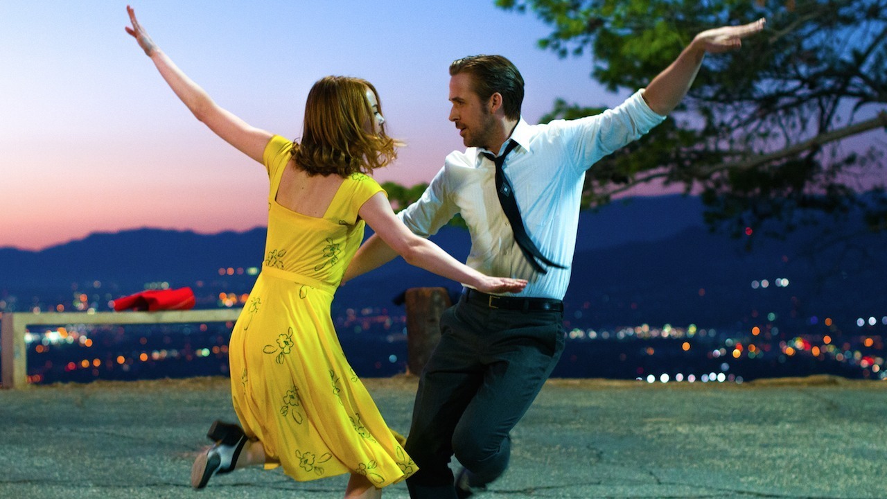 Emma Stone and Ryan Gosling in La La Land | onetakekate.com