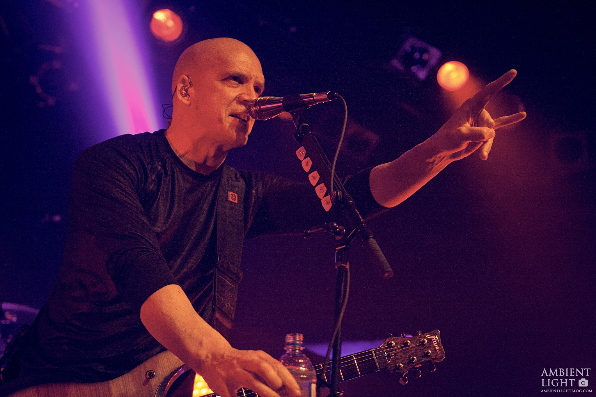 Devin Townsend Project live at Powerstation in Auckland, New Zealand on May 18 2017. Image by Doug Peters via Ambient Light | onetakekate.com