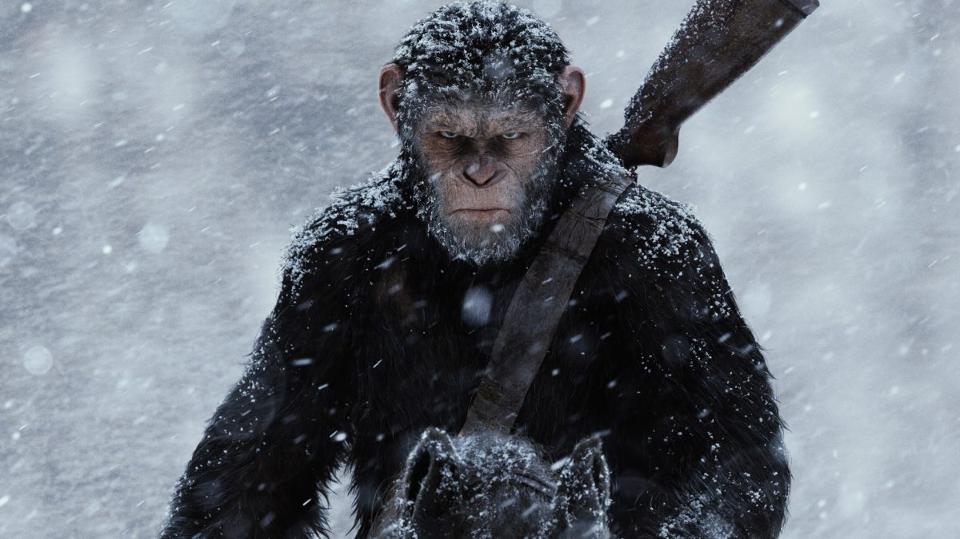 Caesar in War for the Planet of the Apes. Image via denofgeek.com | ICYIM June 20 | onetakekate.com
