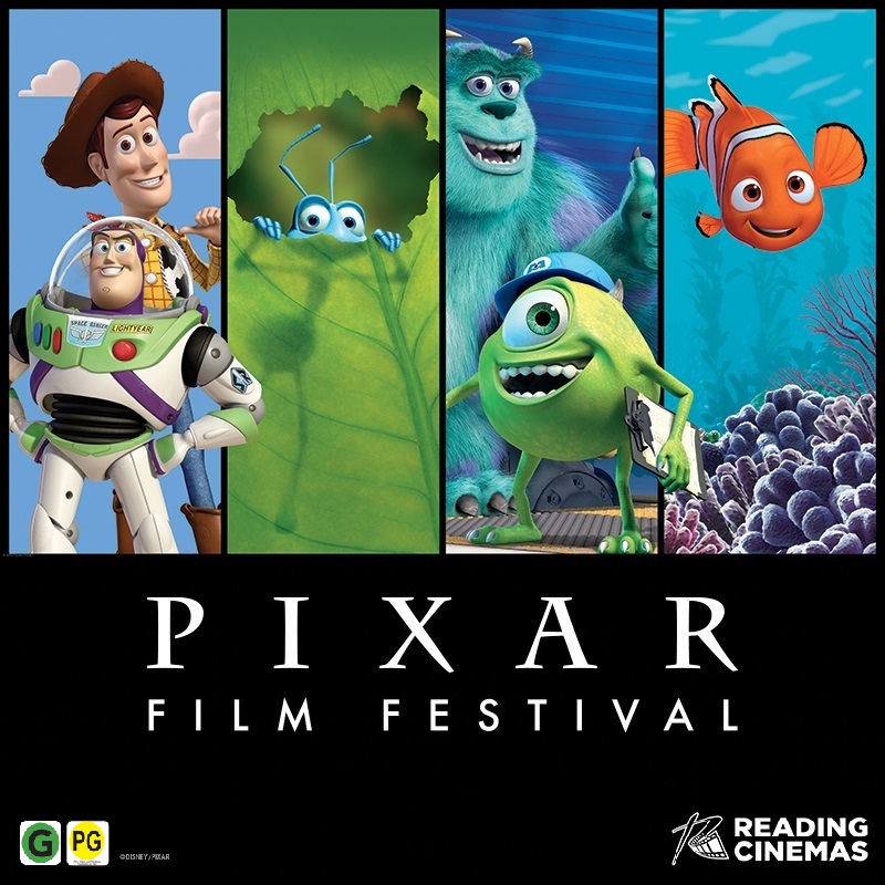 Giveaway! Win 1 of 2 Family Movie Passes to Pixar Film Festival at Reading Cinema. Image via Reading Cinemas | onetakekate.com