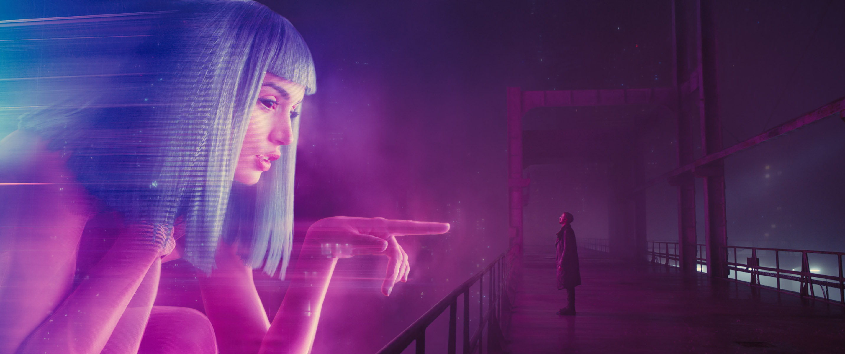 Ana de Armas and Ryan Gosling star in Blade Runner 2049. Image via Collider | Blade Runner 2049 movie review | onetakekate.com