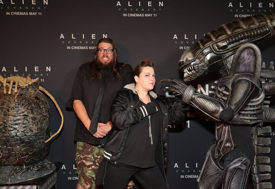 One Take Kate and Basketball Yeti at the NZ Premiere of Alien: Covenant 2017 | onetakekate.com