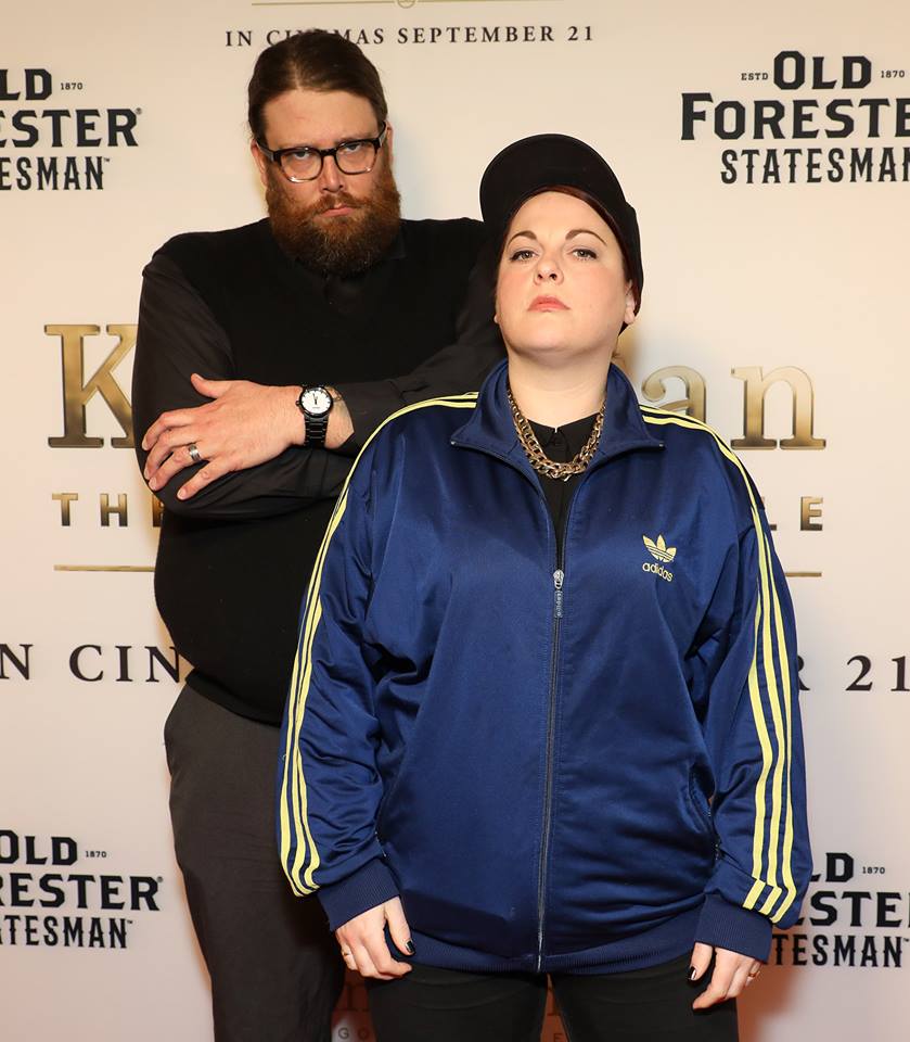 One Take Kate as Eggsy and Basketball Yeti at the NZ Premiere of Kingsman: The Golden Circle in 2017 | onetakekate.com