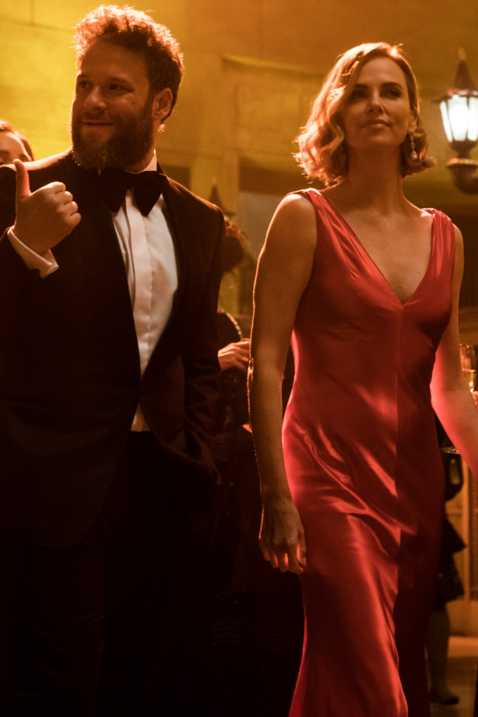 Seth Rogen and Charlize Theron looking good and starring in Long Shot out in NZ Cinemas May 2 | onetakekate.com